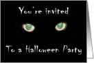 Spooky’s Eyes, Halloween Party card