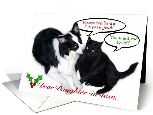 I've Been Good Santa! Daughter-in-law card (493189)