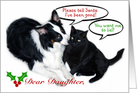 I’ve Been Good Santa! Daughter card