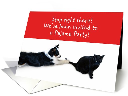 Stop right there! Pajama Party card (495296)
