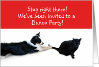 Stop right there! Bunco card