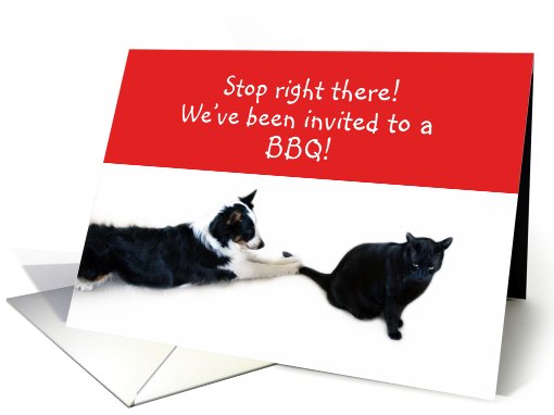 Stop right there! BBQ card (495303)