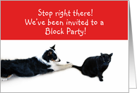 Stop right there! Block Party card