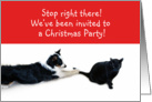Stop right there! Christmas Party card