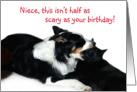Scary Birthday,Niece card