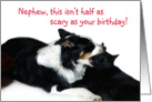 Scary Birthday, Nephew card