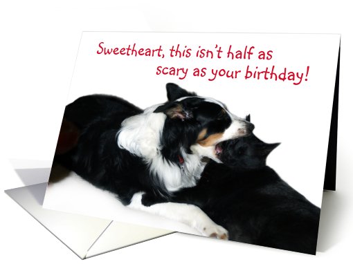 Scary Birthday, Sweetheart card (503188)