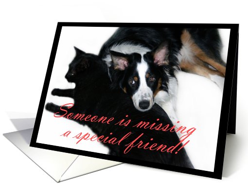Someone is Missing You, Friend card (506409)