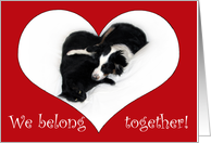 Valentine Heart, Belong Together card