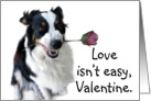 Love isn’t Easy Valentine card