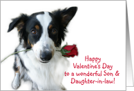 Aussie and Rose, Daughter-in-Law and Son card