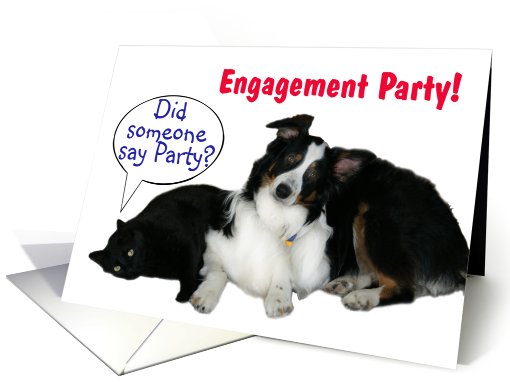 It's a Party, Engagement Party card (596019)
