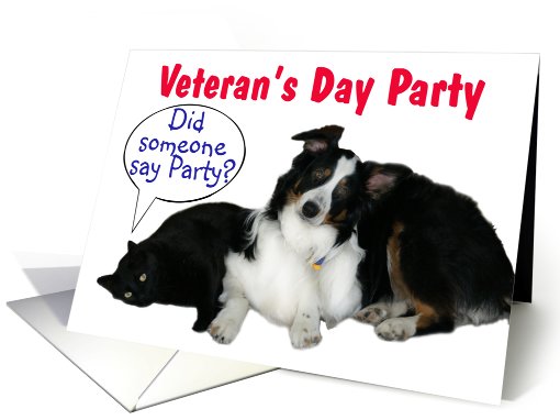 It's a Party, Veteran's Day card (602952)