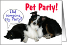 It’s a Party, Pet Party card