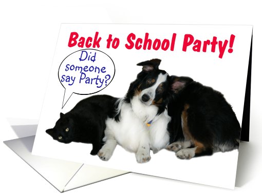 It's a Party, Back to School card (602959)