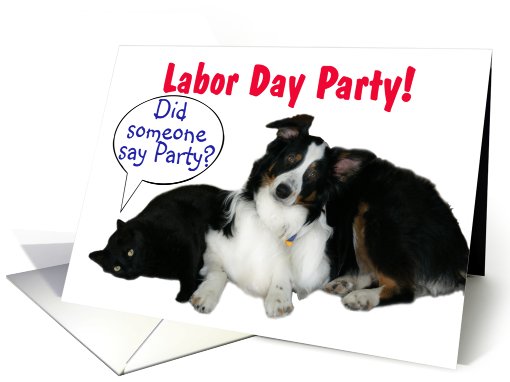 It's a Party, Labor Day Party card (602966)