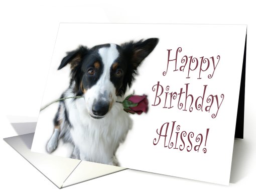 Birthday Rose for Alissa card (653553)
