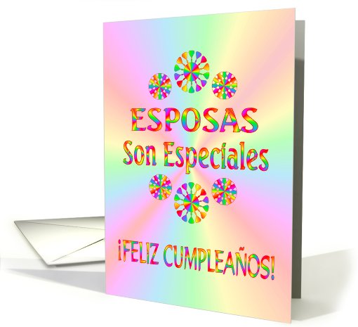 Feliz Cumpleanos - Esposa card (470008)