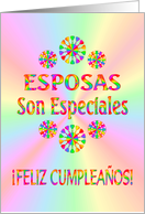 Feliz Cumpleanos - Esposa card