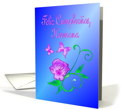 Feliz Cumpleanos - Hermana card (473624)