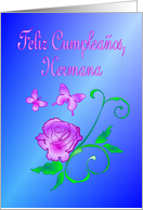 Feliz Cumpleanos - Hermana card