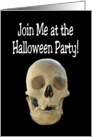 Scull Halloween Party card