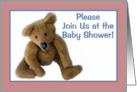 Bear Baby Shower Invitation card