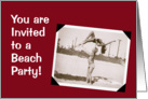 Bathing Beauty Beach Party Invitation card