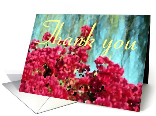 Thank You Flowers card (468436)