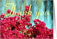 Thank You Flowers card