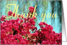 Thank You Flowers card