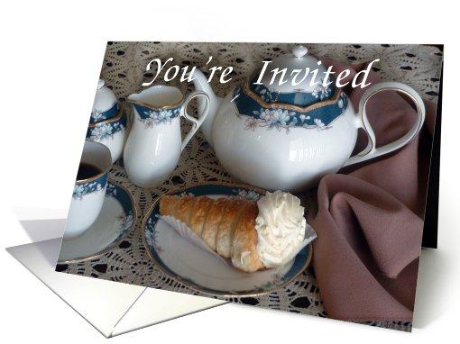 You're Invited Tea Set card (469824)