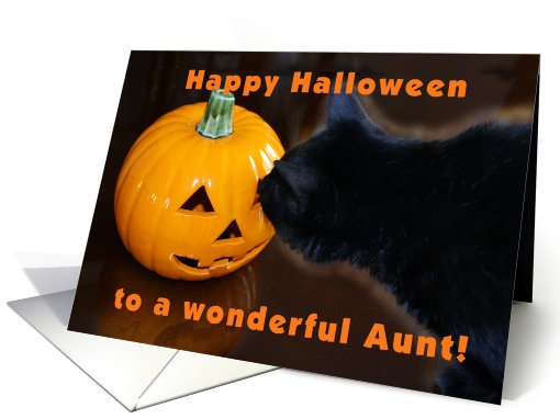 Happy Halloween Aunt card (476910)