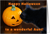 Happy Halloween Aunt card