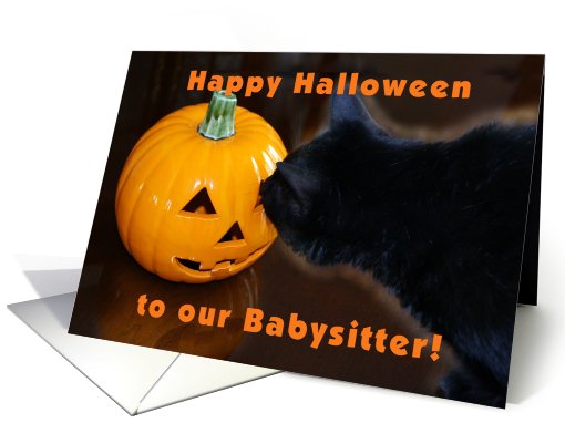 Happy Halloween Babysitter card (476912)