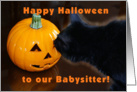 Happy Halloween Babysitter card