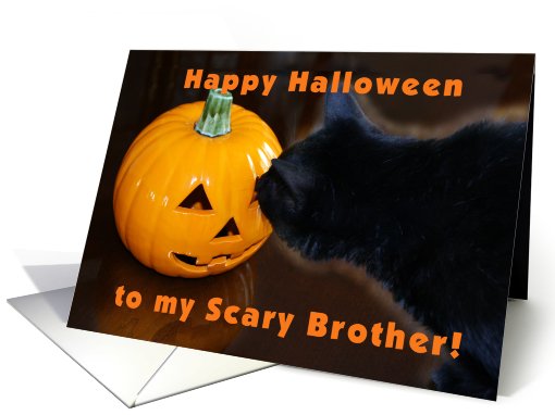 Happy Halloween Brother card (476914)