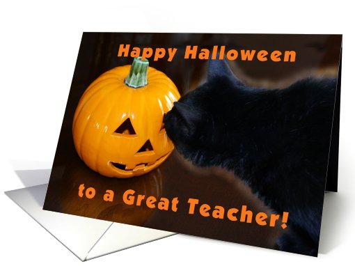 Happy Halloween Teacher card (476917)