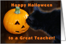 Happy Halloween Teacher card