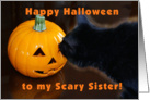 Happy Halloween Sister card