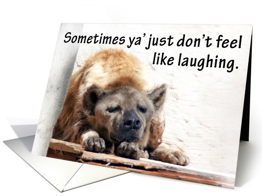 Somber Hyena card (480652)