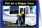Happy Face on the Road card