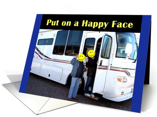 Happy Face on the Road card (484049)