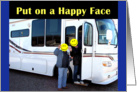 Happy Face on the Road card