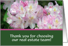 Flowers, Real Estate Team card