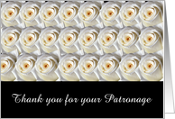 Two Dozen Roses, Patronage card