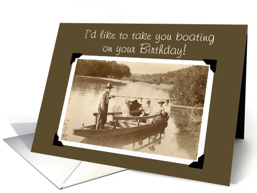 Boating for your Birthday card (493519)