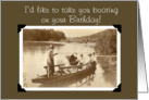 Boating for your Birthday card