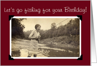 Fishing for your Birthday card