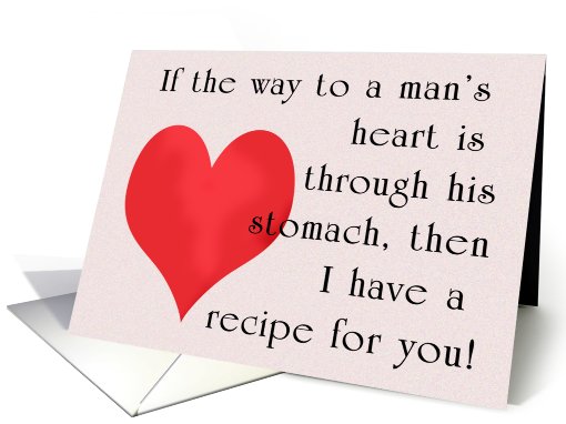 Way to a Man's Heart Recipe card (493977)